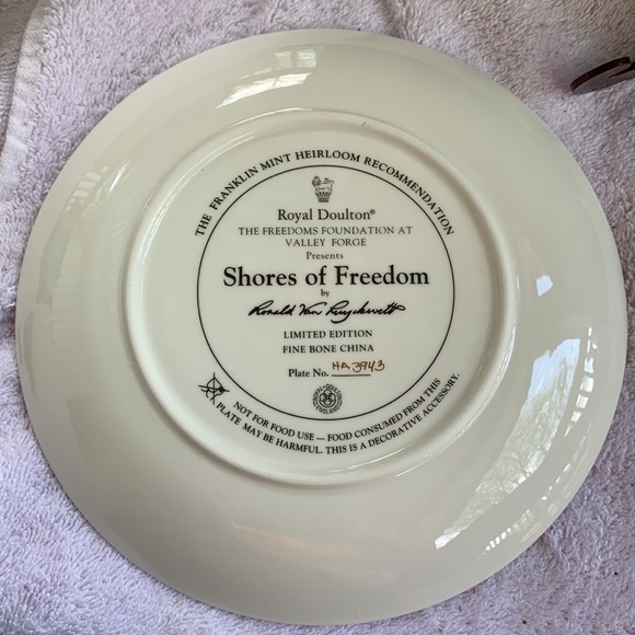 Shores of freedom eagle Franklin mint heirloom collection display plate - Picture 2 of 3